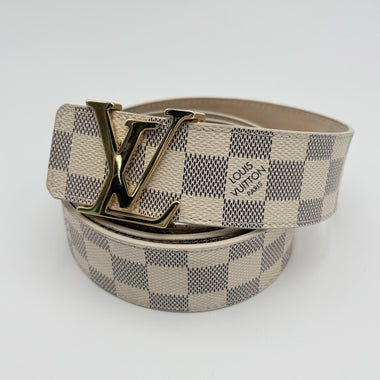 Belt Damier Azure Blue White