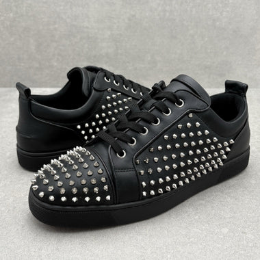 Low Silver Spikes Black