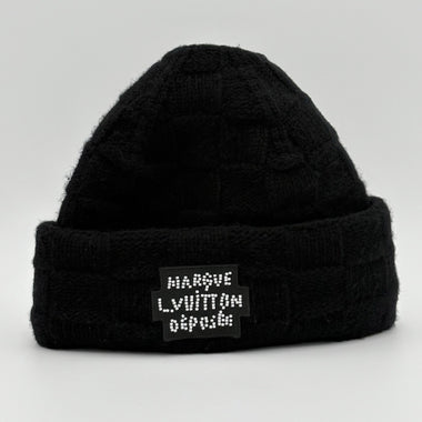Pearls Beanie Black