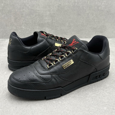 Hardware Calfskin Trainer Black Gold