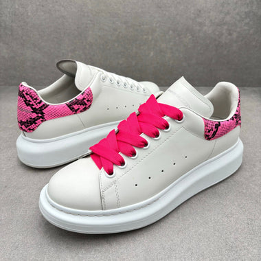 White, Pink Snake Print