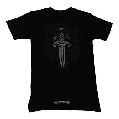 Dagger Motif T-Shirt Black