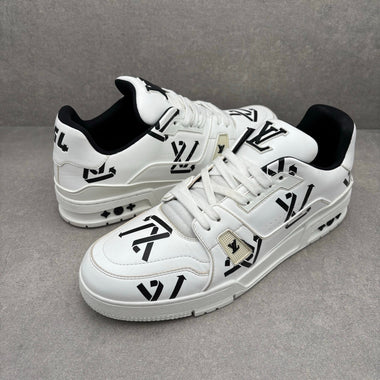 Trainer White Black Recycled