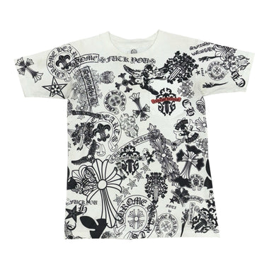 All Over Stencil Logo T-Shirt White