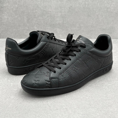 WORN ONCE! Louis Vuitton Luxembourg Monogram Sneaker Black