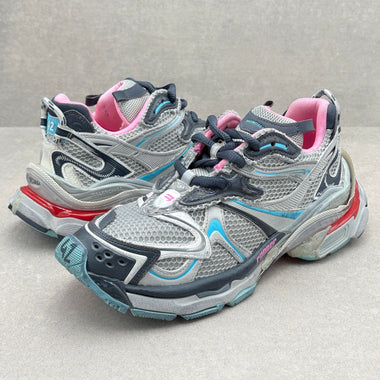 Balenciaga Runner Sneaker Gray Pink Blue
