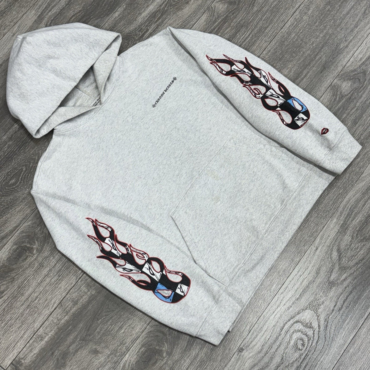 x Matty Boy Flames Hoodie Heather Grey — photo 6