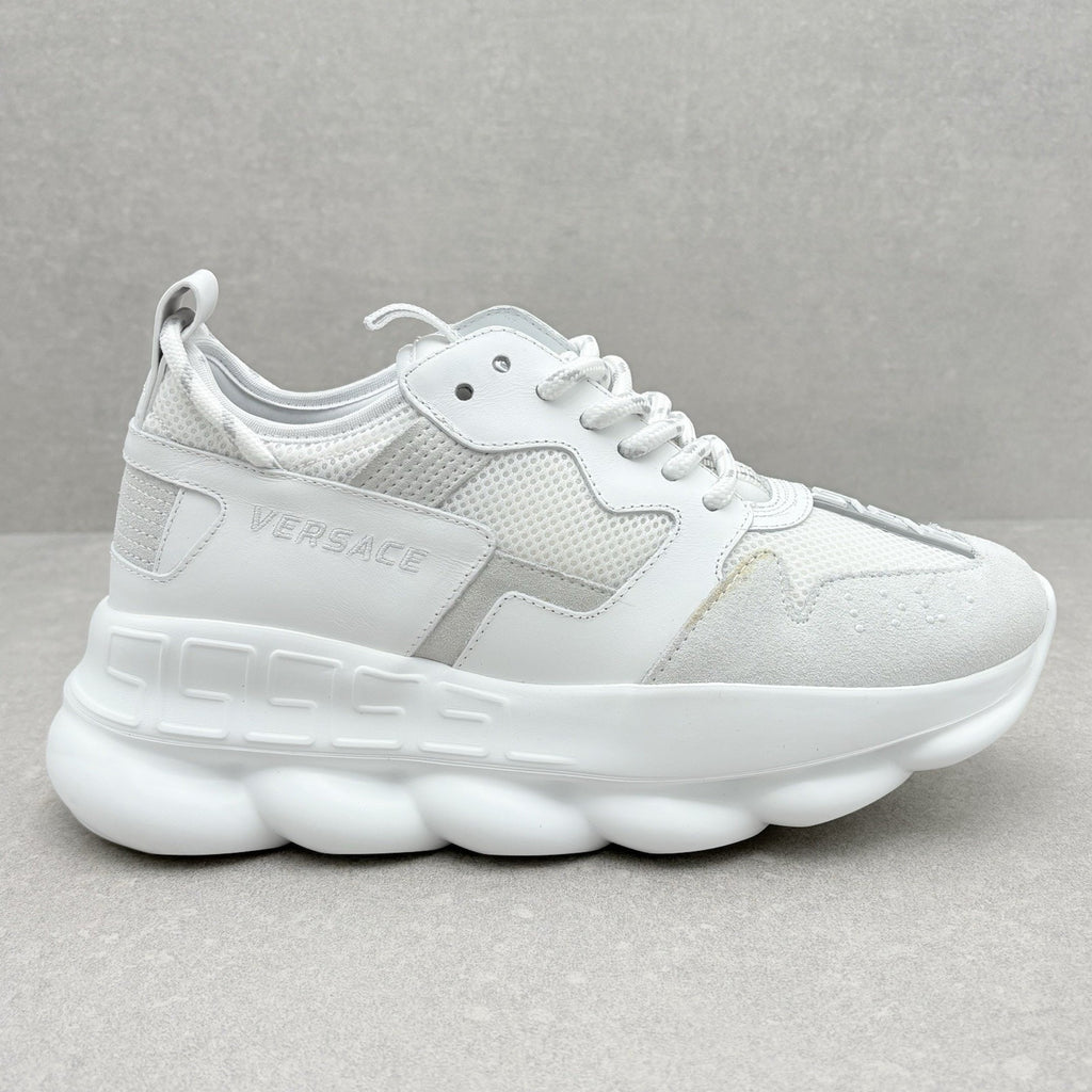 Versace Chain Reaction Sneakers ' White ' | Size 41.5 (8.5 US)