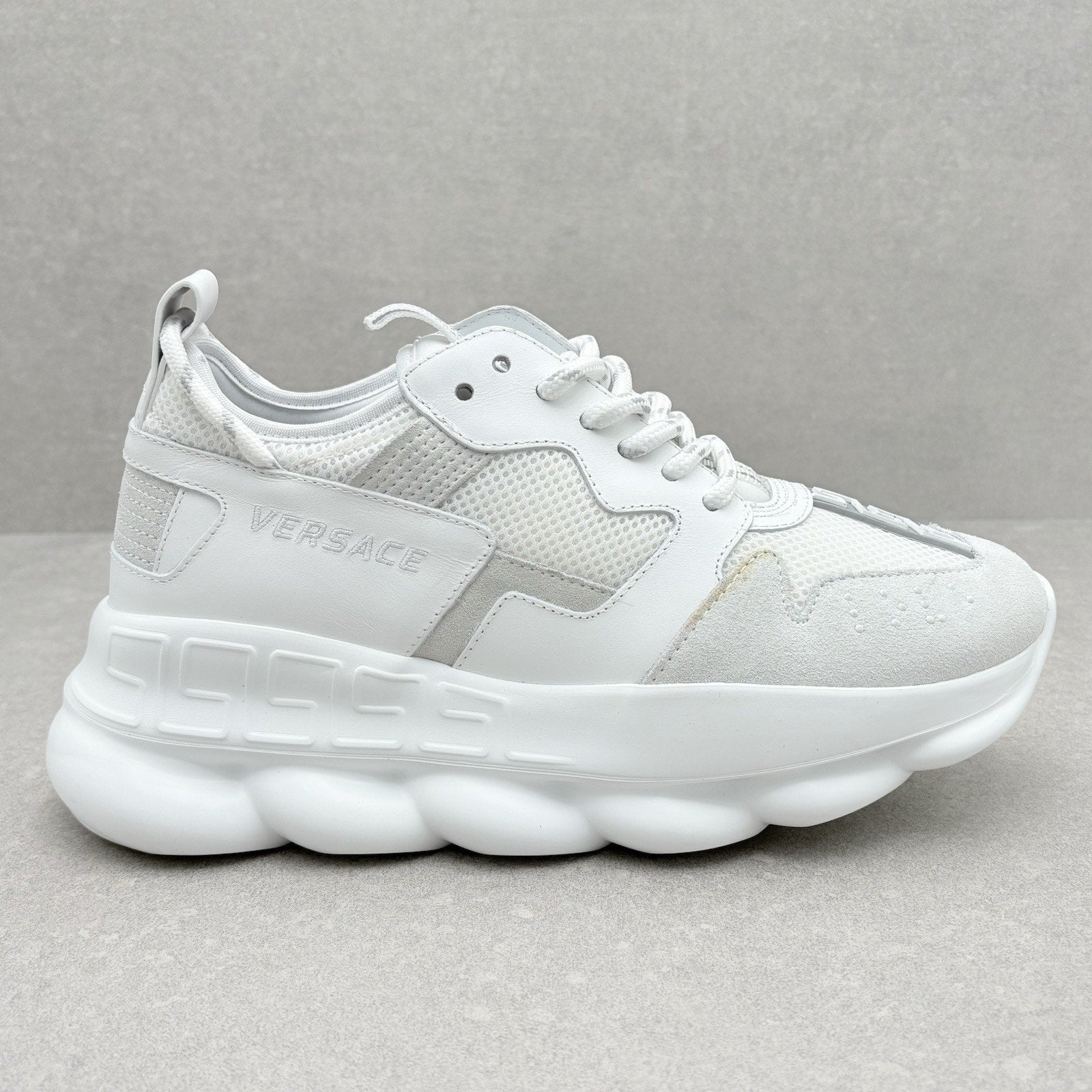 Versace Chain Reaction Sneakers ' White ' | Size 41.5 (8.5 US)
