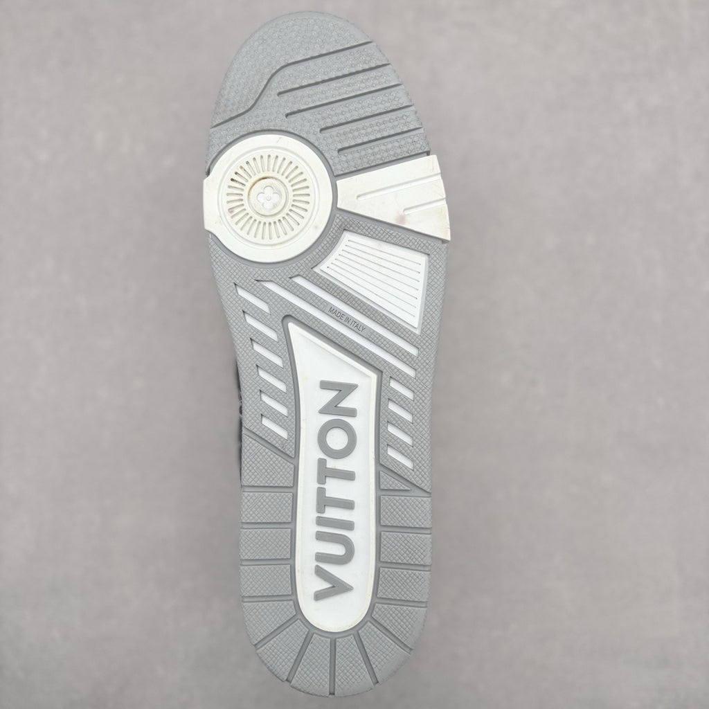 Louis Vuitton Trainer ' Monogram Denim Grey White ' | Size 11 LV (12-12.5 US)