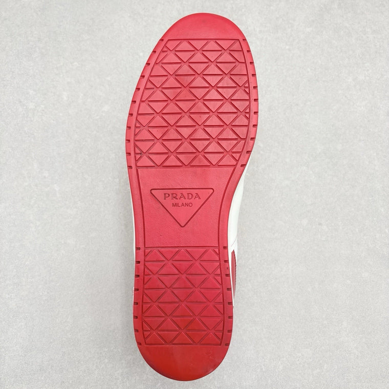 Downtown Leather Sneakers White Lacquer Red — photo 7