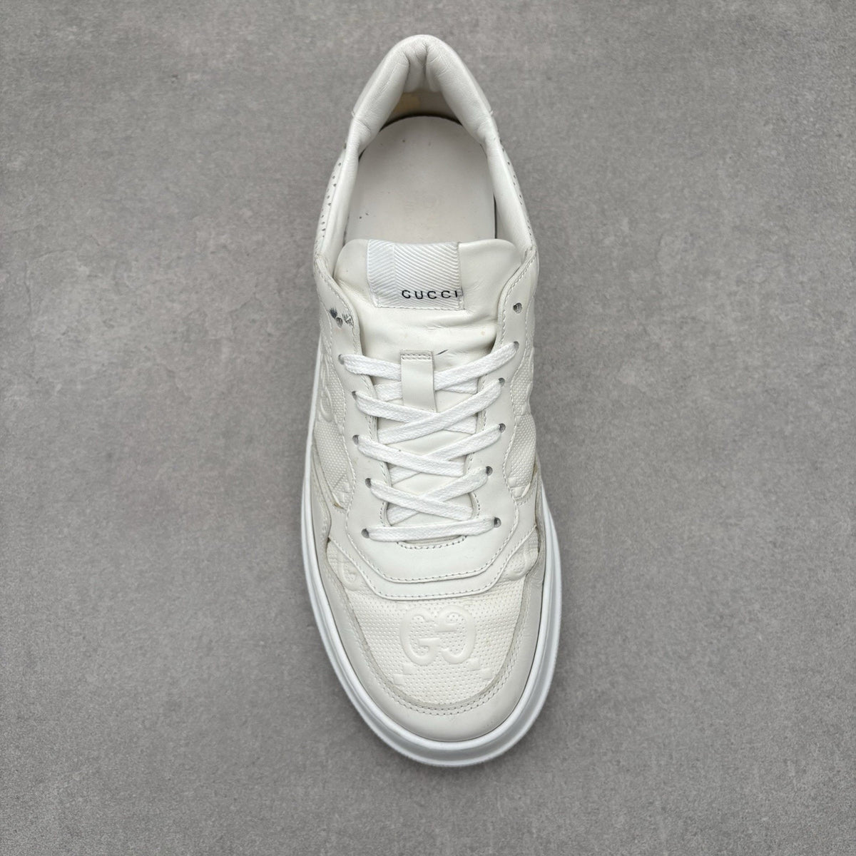 GG Embossed White Leather — photo 5