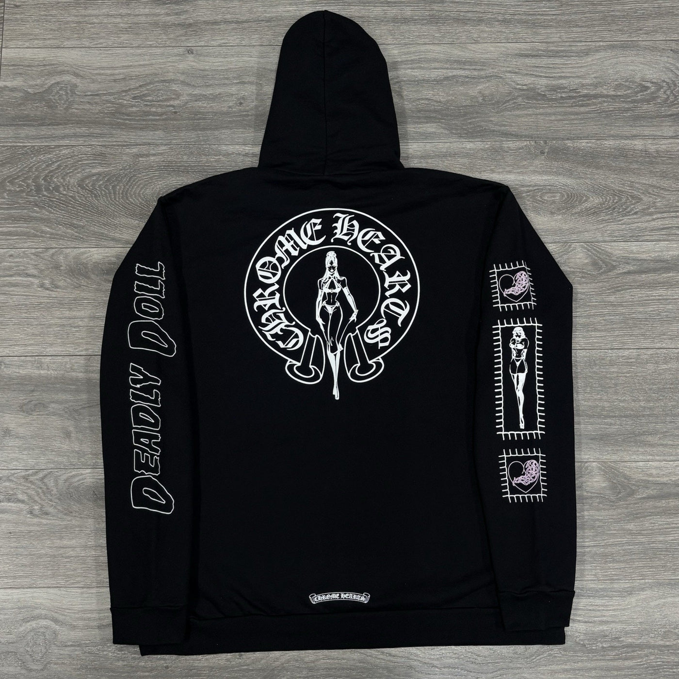Deadly Doll Zip Up Hoodie Black