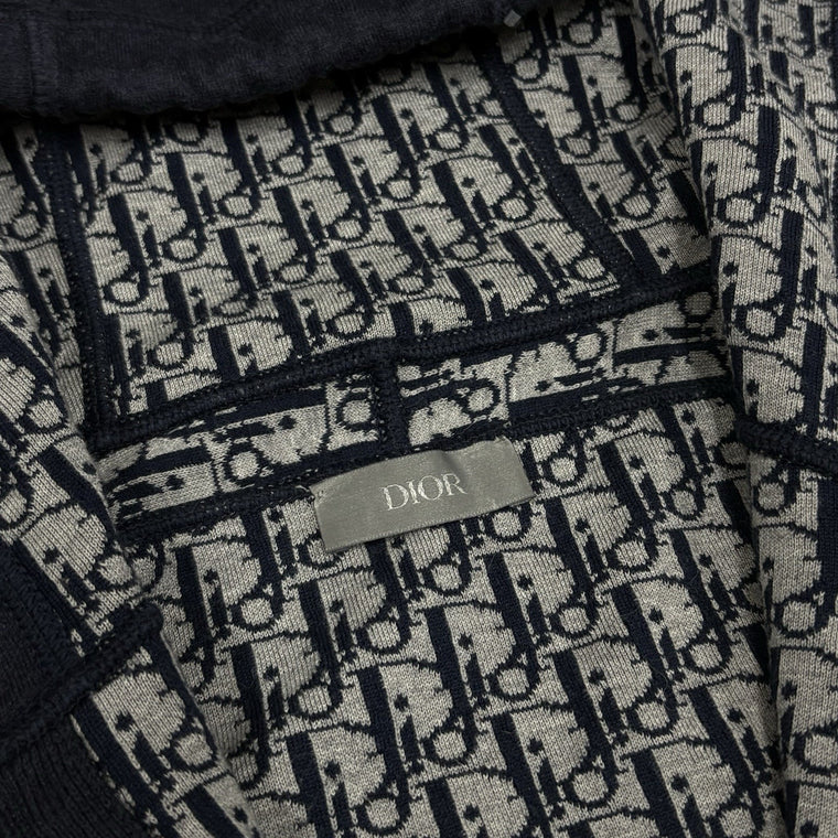Cashmere Oblique Lining Hoodie Navy — photo 6