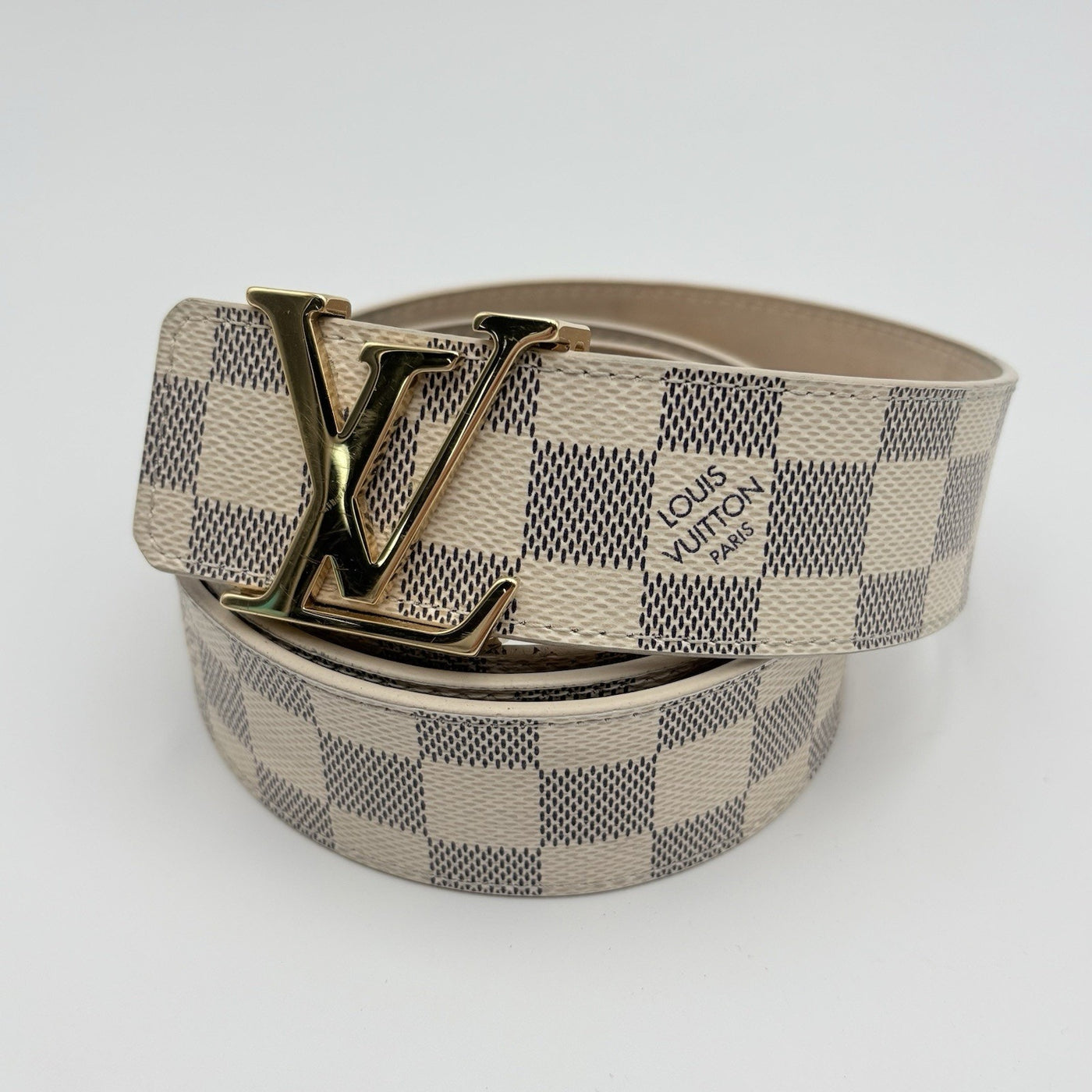 Belt Damier Azure Blue White