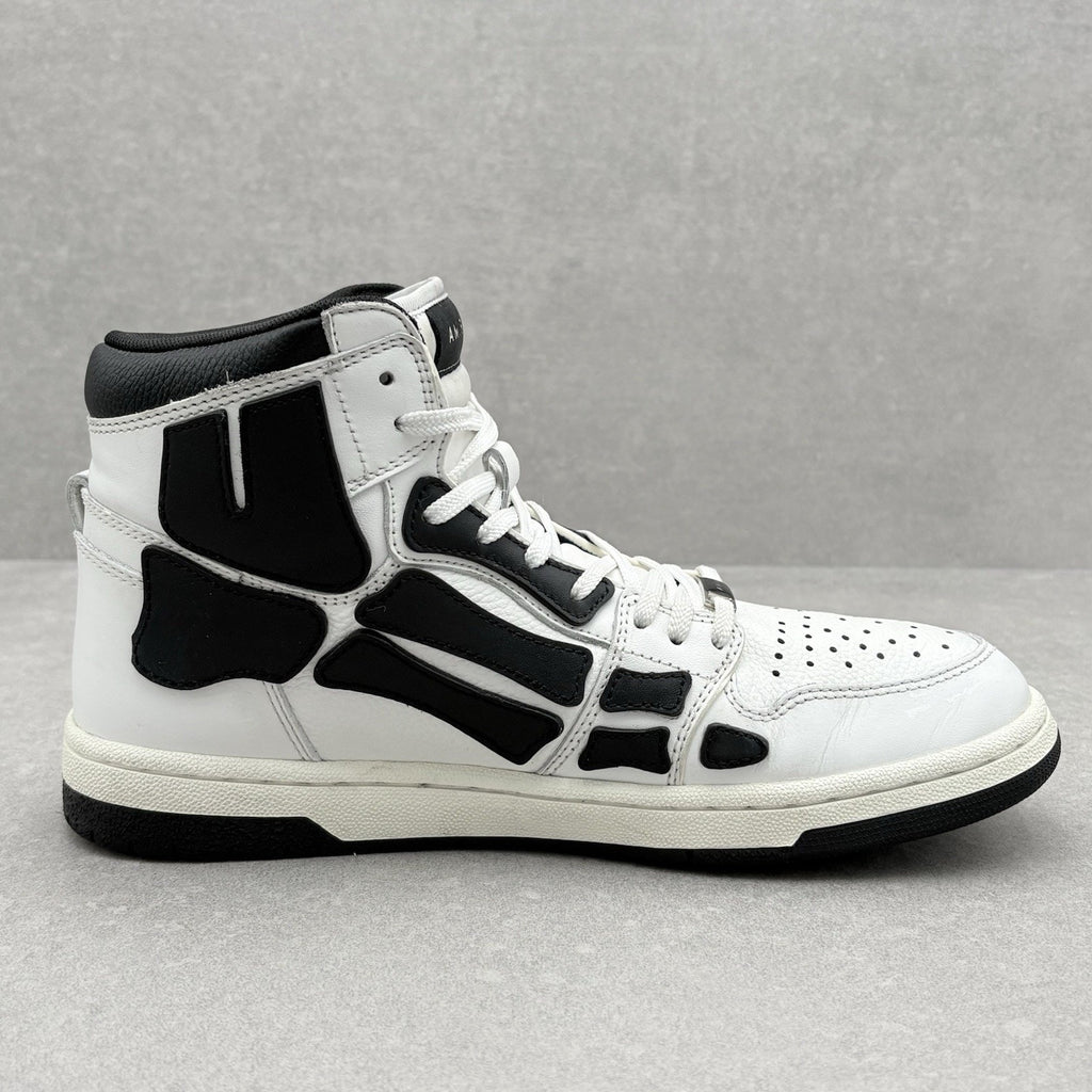 Amiri Skel High Top Sneakers ' White Black ' | Size 42 (9US)