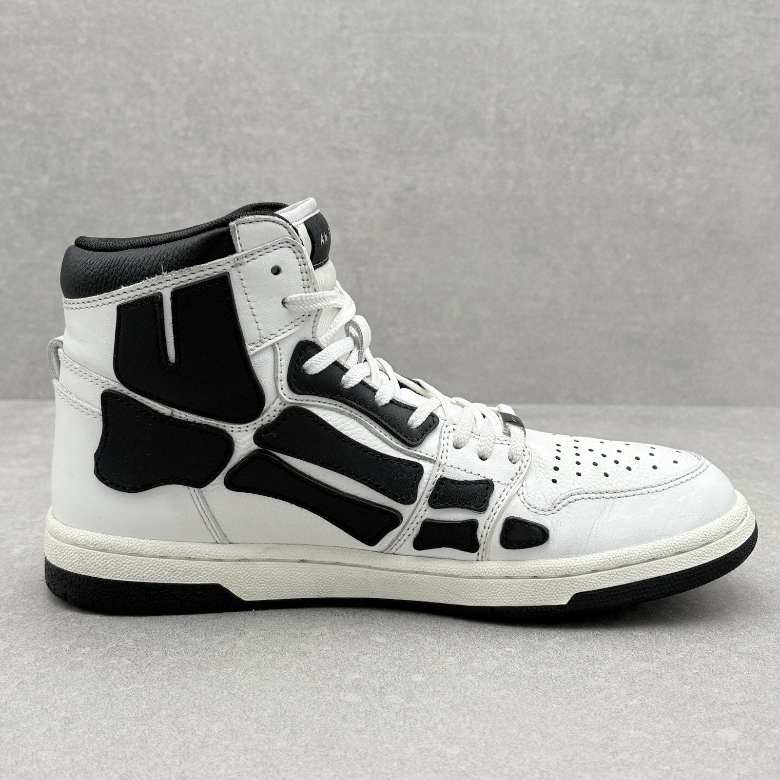 Amiri Skel High Top Sneakers ' White Black ' | Size 42 (9US)