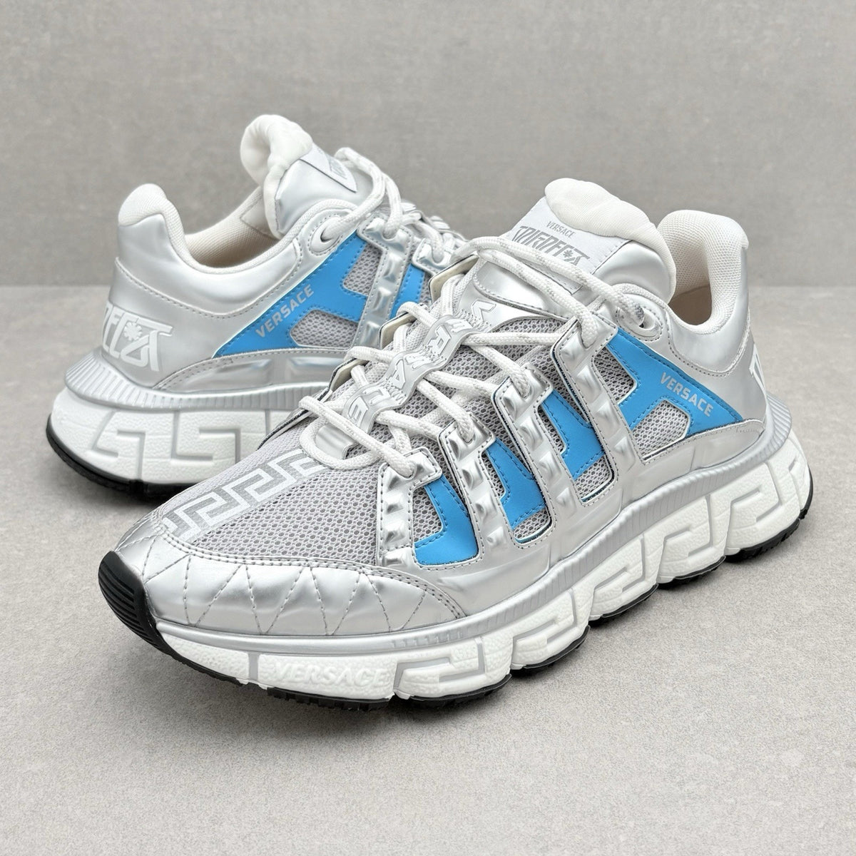 Trigreca Sneakers Silver White Blue