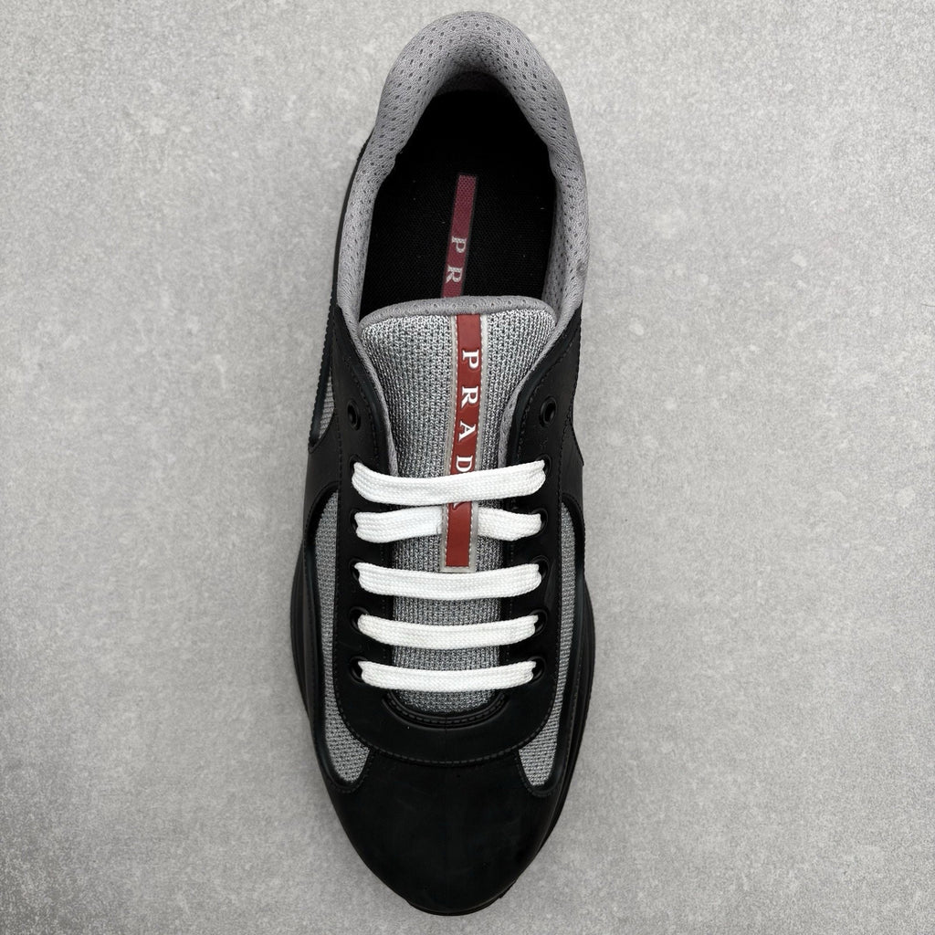 Prada America's Cup Rubber Sneakers ' Black ' | Size 43 (10 US)