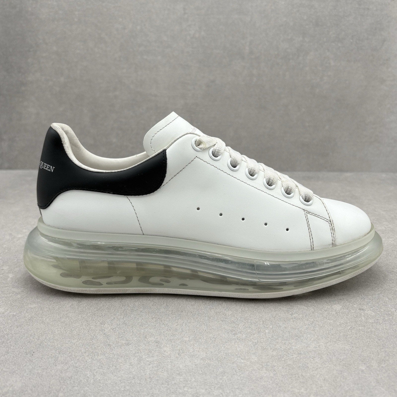 Alexander McQueen Oversized Sneaker Clear Sole ' White Black ' | Size 43 (10 US)