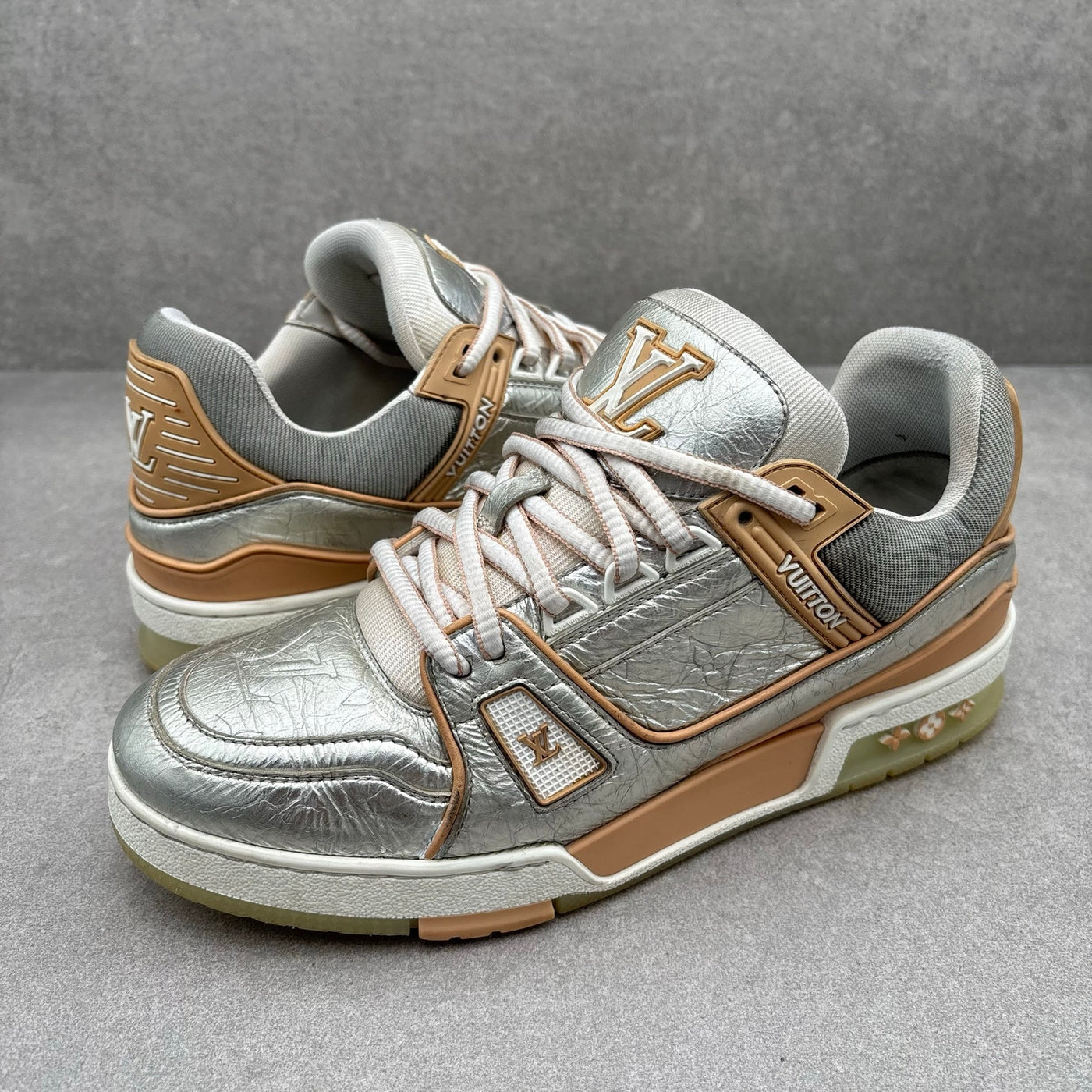 Trainer Metallic, Beige