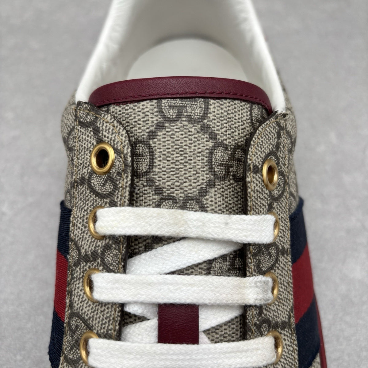 Size 8 G (8.5 US) Gucci Ace GG Supreme ' Beige ' | GREAT CONDITION! — photo 12