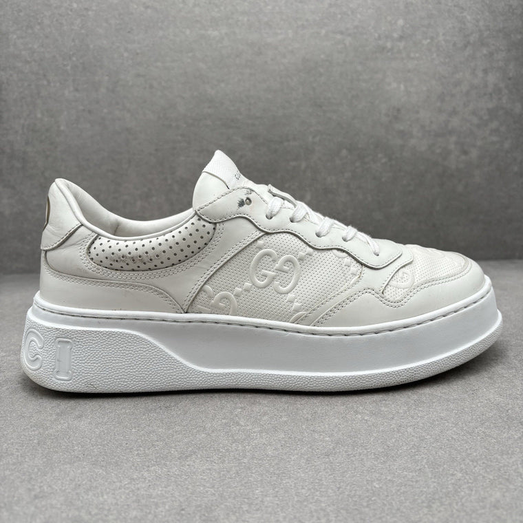 GG Embossed White Leather — photo 2