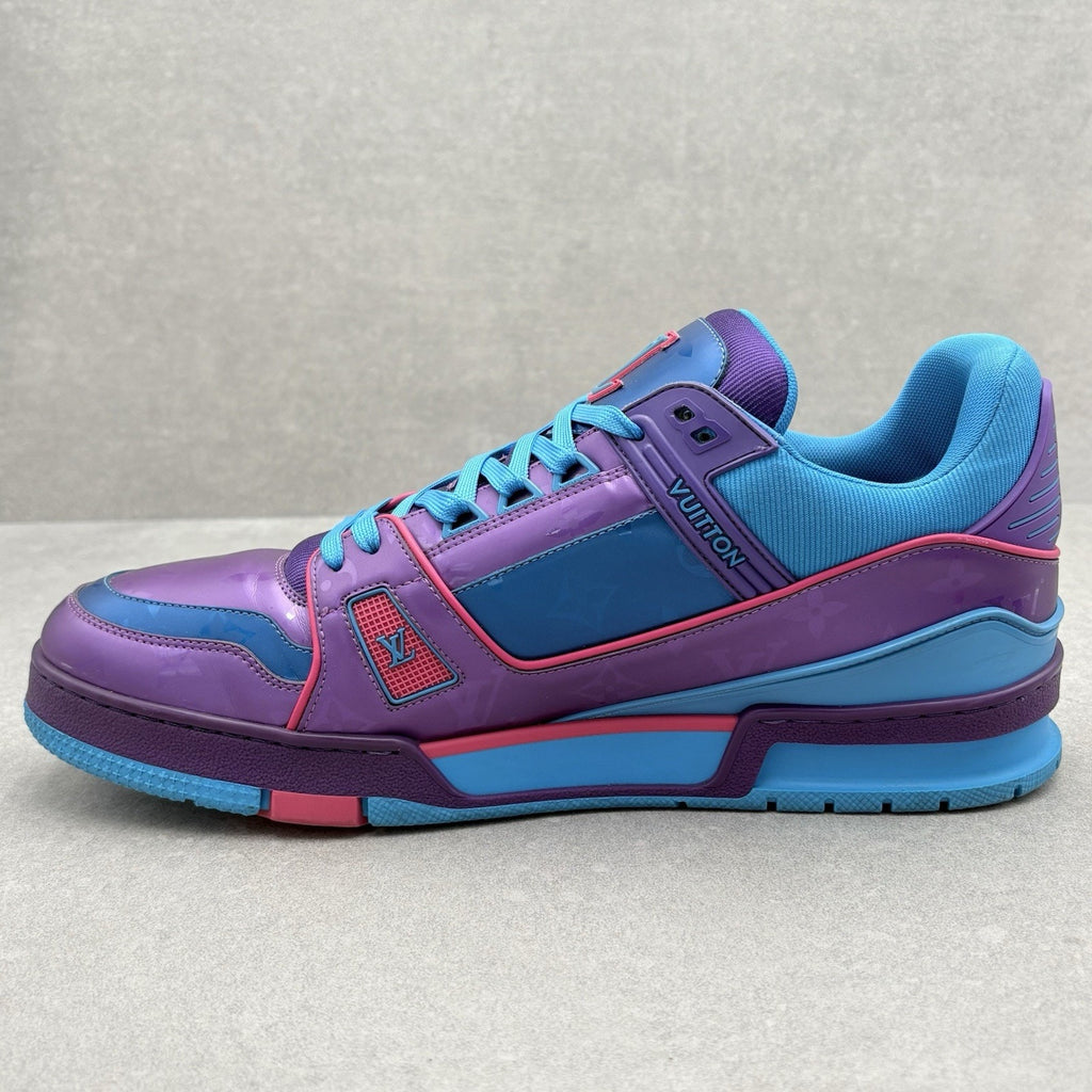 Louis Vuitton Trainer ' Purple Teal Metallic ' | Size 11 LV (12-12.5 US)