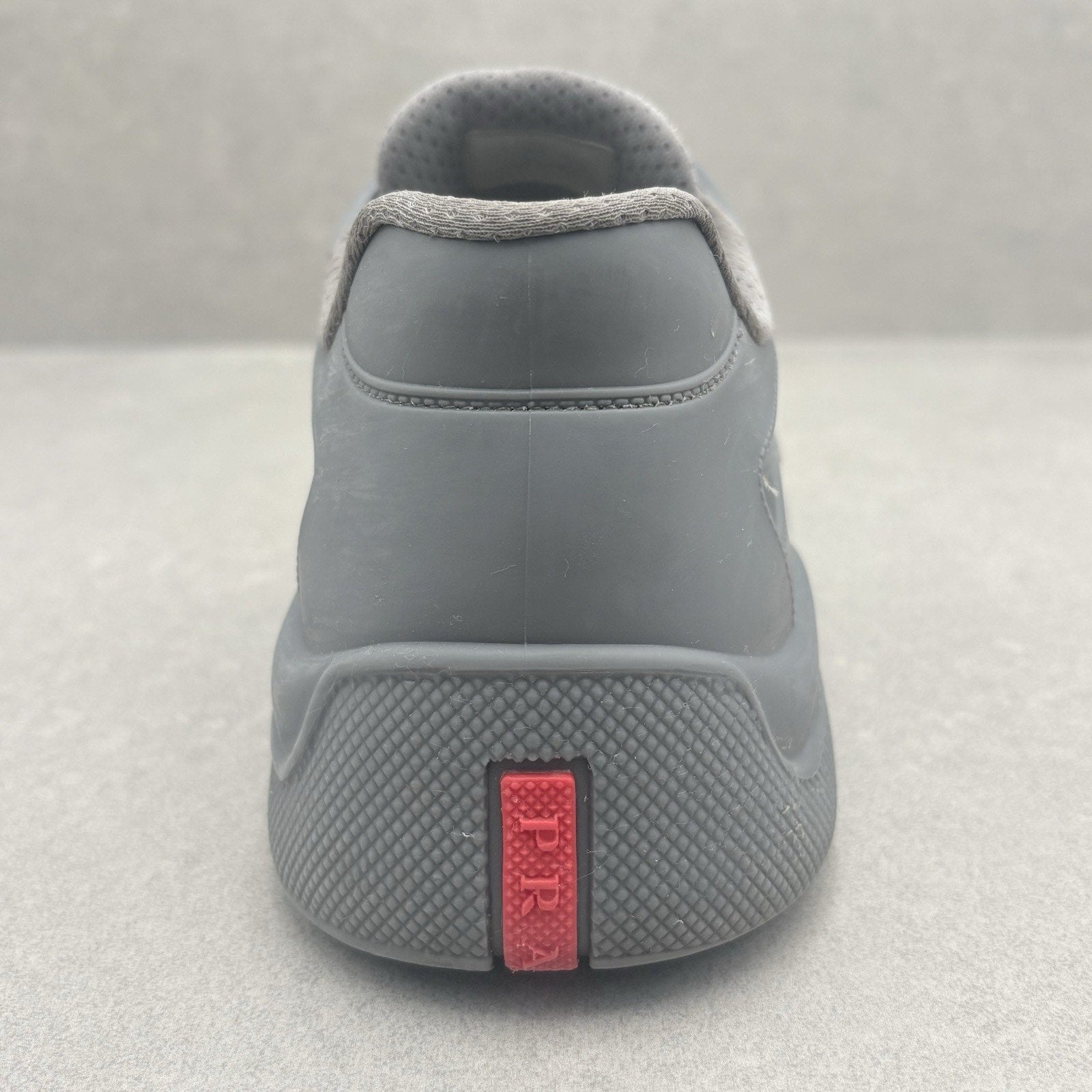 Prada America's Cup Rubber Sneakers ' Grey ' | Size 42 (9 US)