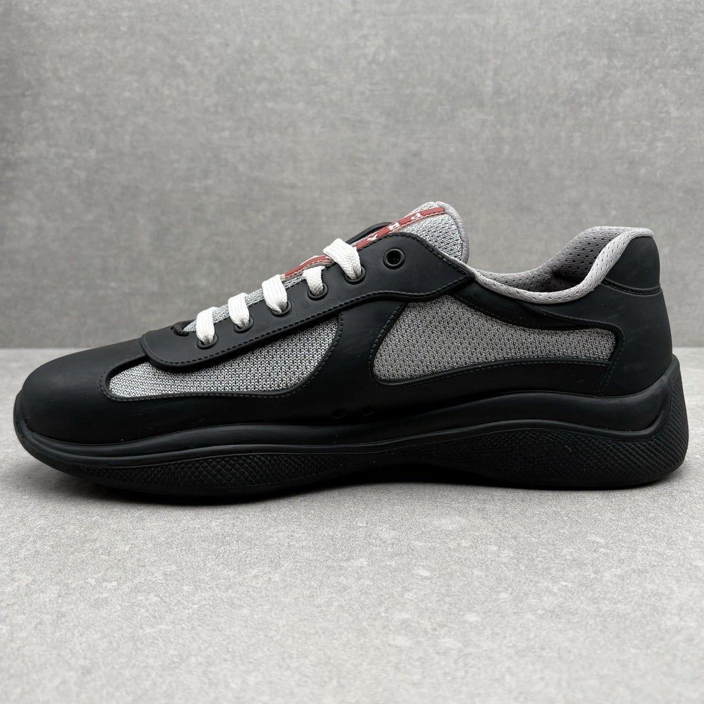 Prada America's Cup Rubber Sneakers ' Black ' | Size 43 (10 US)