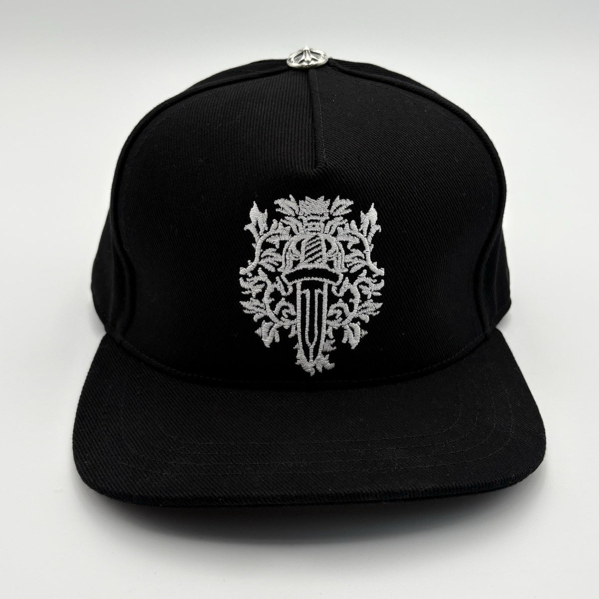 Dagger Logo Denim Baseball Hat Black