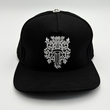 Dagger Logo Denim Baseball Hat Black