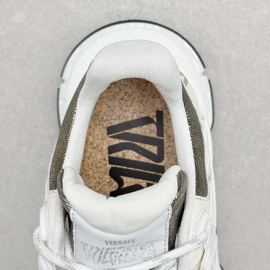 Versace Trigreca Sneakers ' White Gold ' | Size 41.5 (8.5 US)