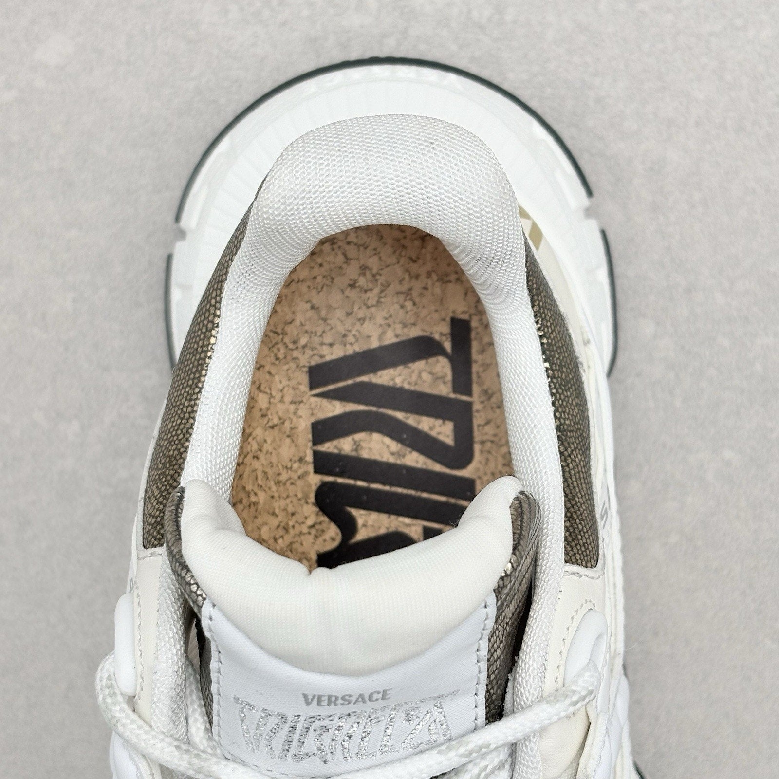 Versace Trigreca Sneakers ' White Gold ' | Size 41.5 (8.5 US)