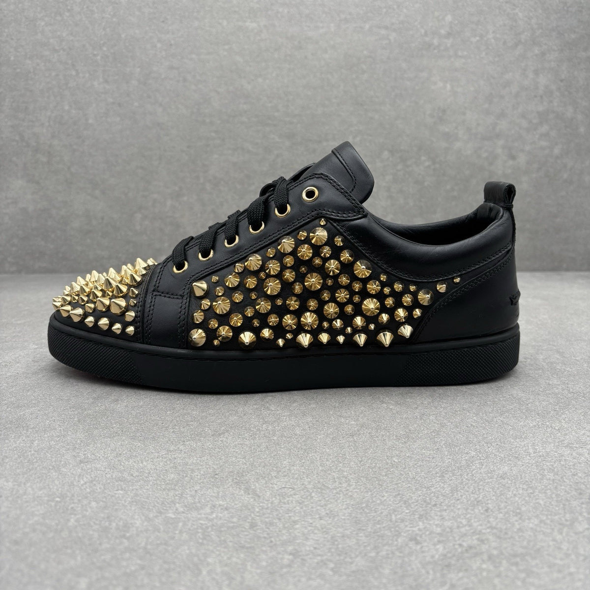 Low Spiked Sneaker Black Gold — photo 8