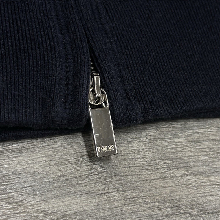 Cashmere Oblique Lining Hoodie Navy — photo 7