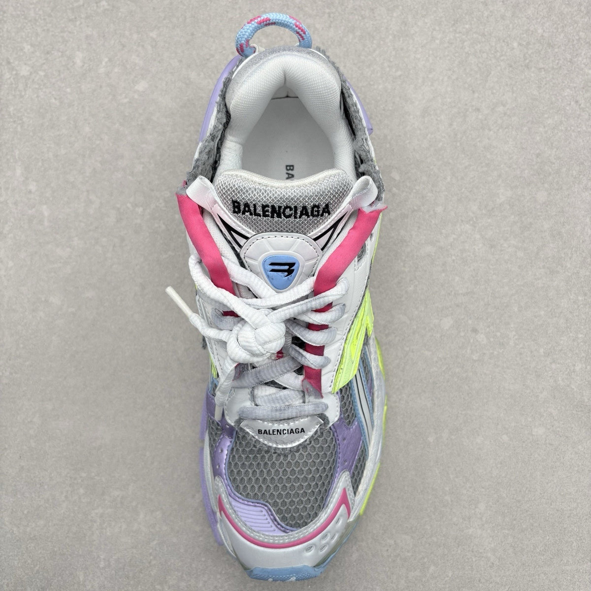 Runner Grey Purple Neon Yellow White — photo 11