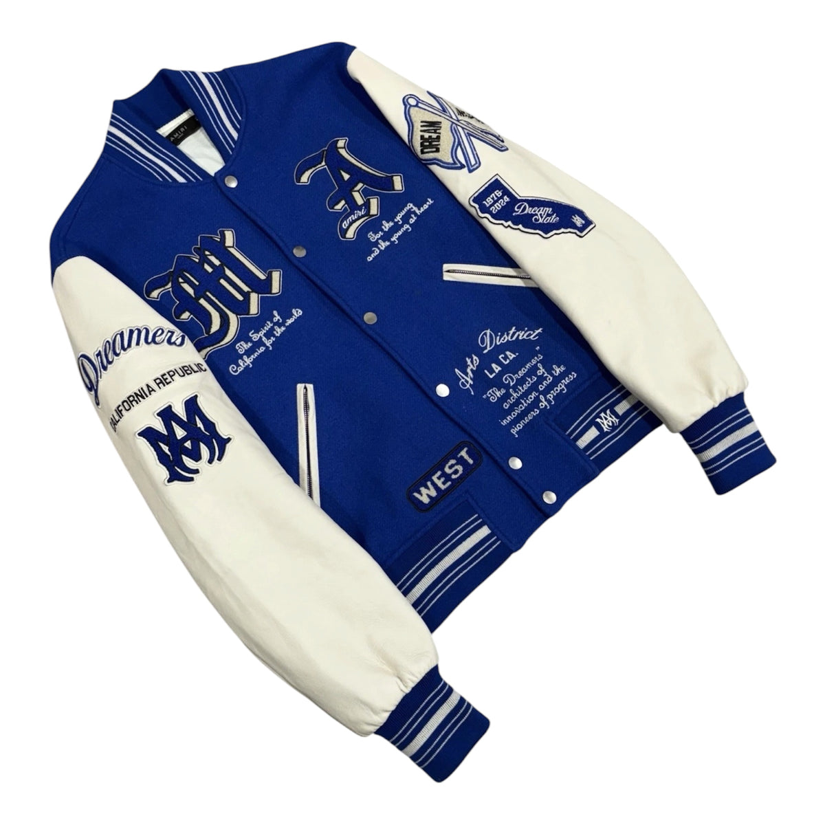 Amiri Dream Team Varsity Jacket Blue — photo 2