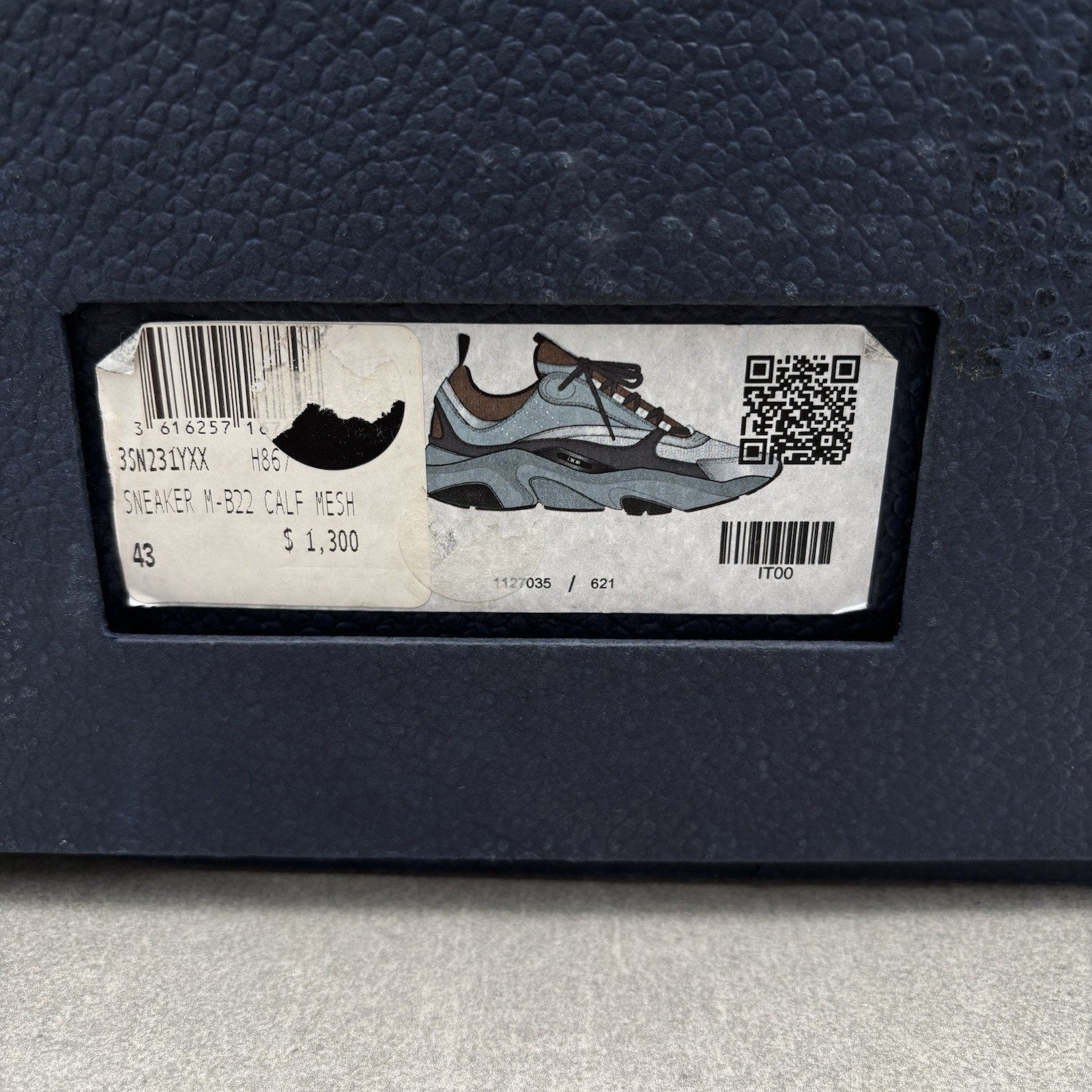 Dior B22 ' Brown ' | Size 43 (10 US)