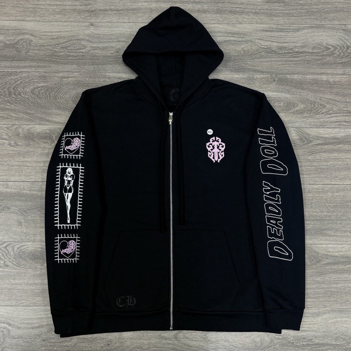 Deadly Doll Zip Up Hoodie Black — photo 3