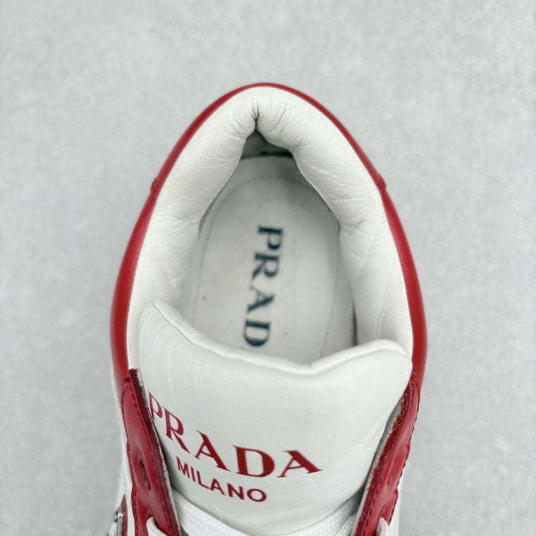 Downtown Leather Sneakers White Lacquer Red — photo 6