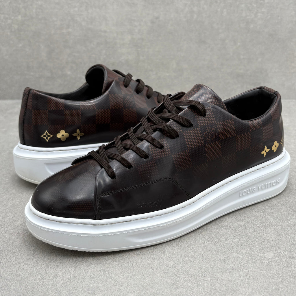Louis Vuitton Beverly Hills Leather Sneaker ' Brown ' | Size 7.5 LV (8.5-9 US)