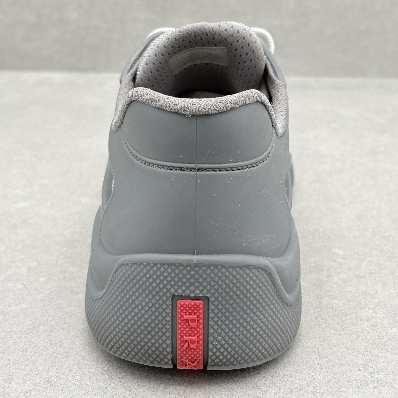 Prada America's Cup Rubber Sneakers ' Grey ' | Size 41 (8 US)