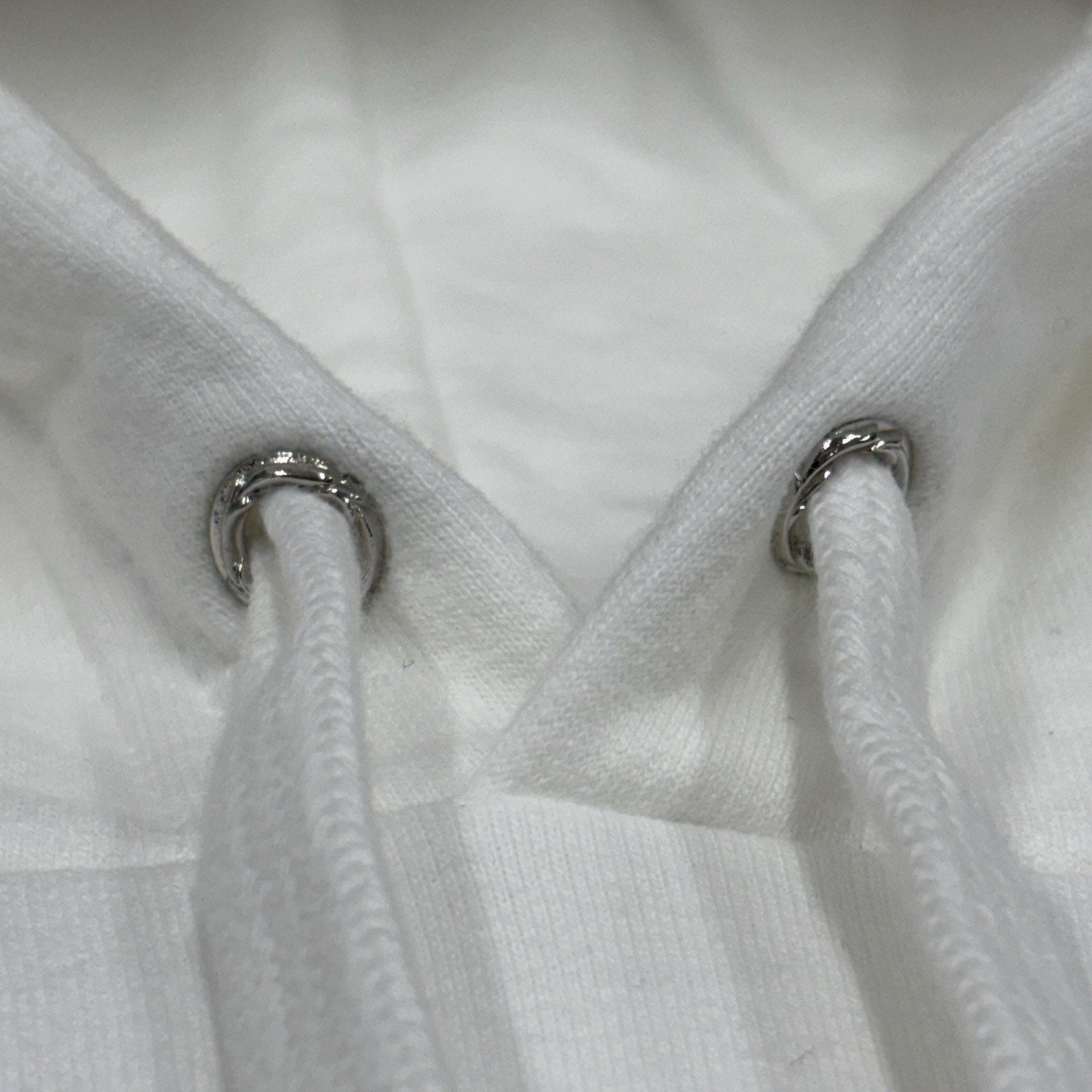 BRAND NEW! - Chrome Hearts Vertical Logo Foil Hoodie ' White ' | Size X-Large