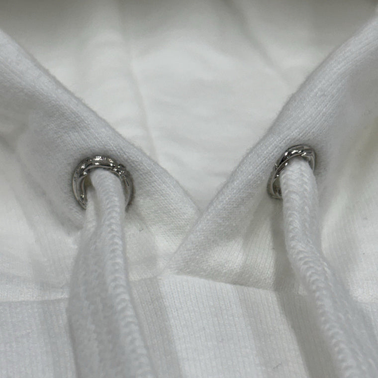 Vertical Logo Foil Hoodie White — photo 7
