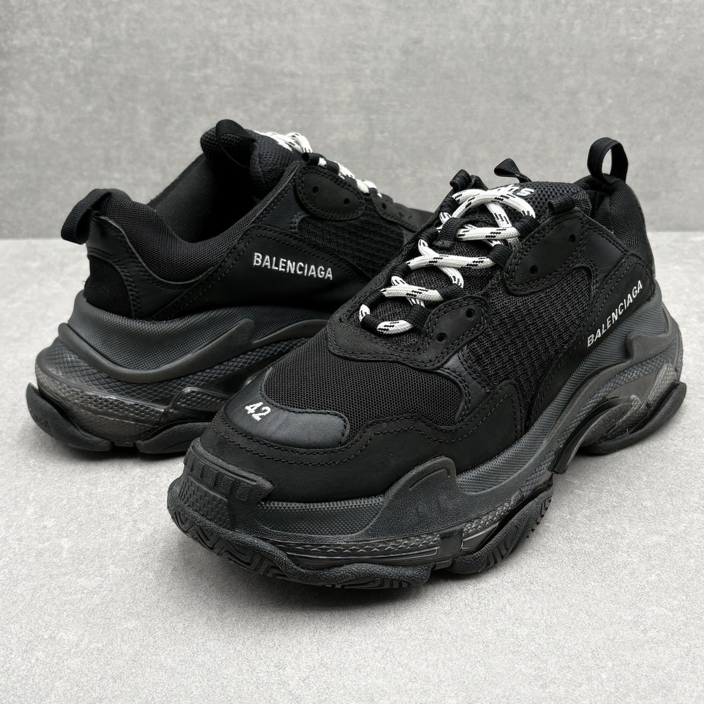 Triple S Clear Sole Black