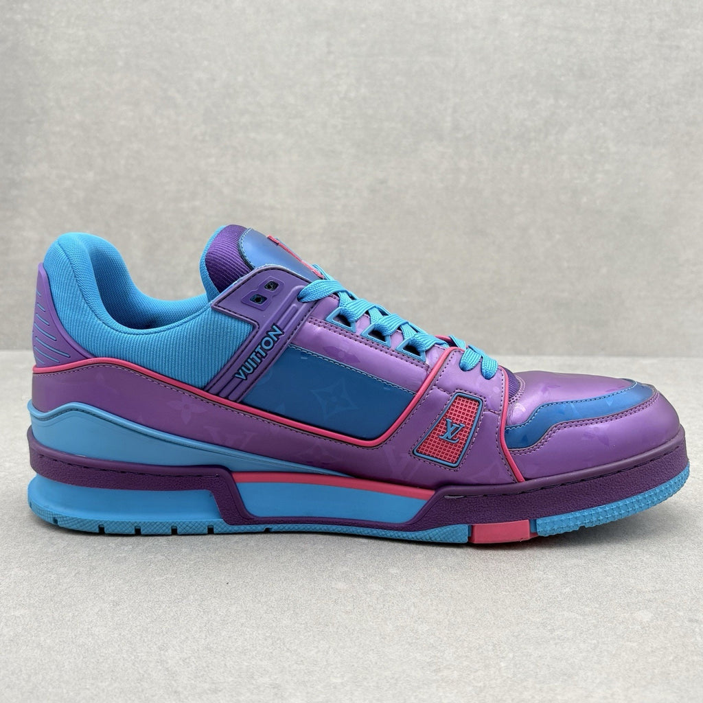 Louis Vuitton Trainer ' Purple Teal Metallic ' | Size 11 LV (12-12.5 US)