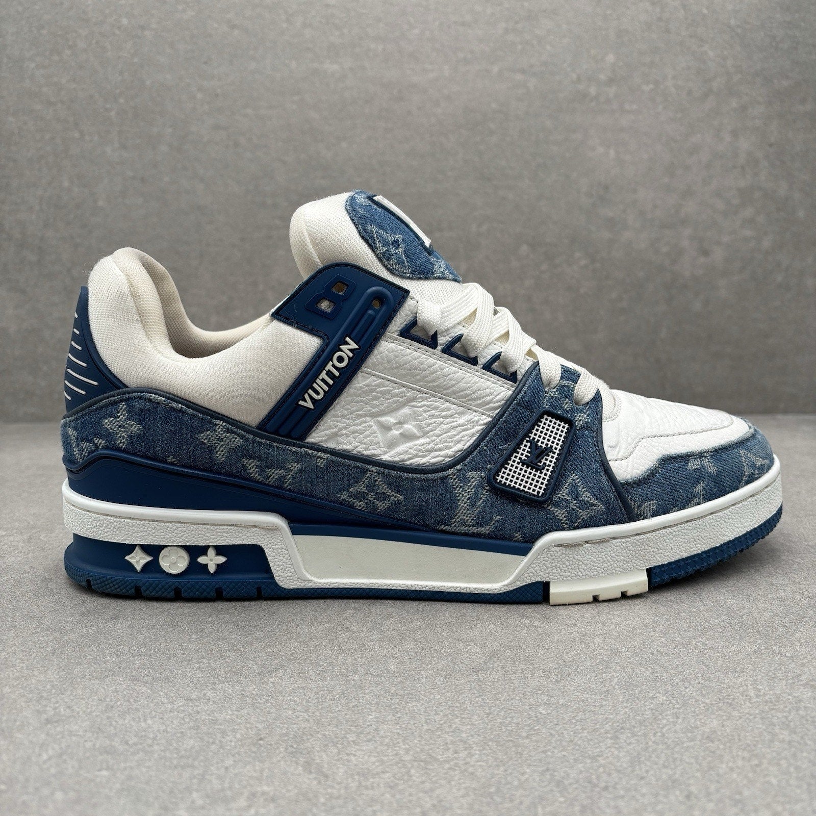Louis Vuitton Trainer ' Denim White ' | Size 8.5 LV (9.5-10 US)