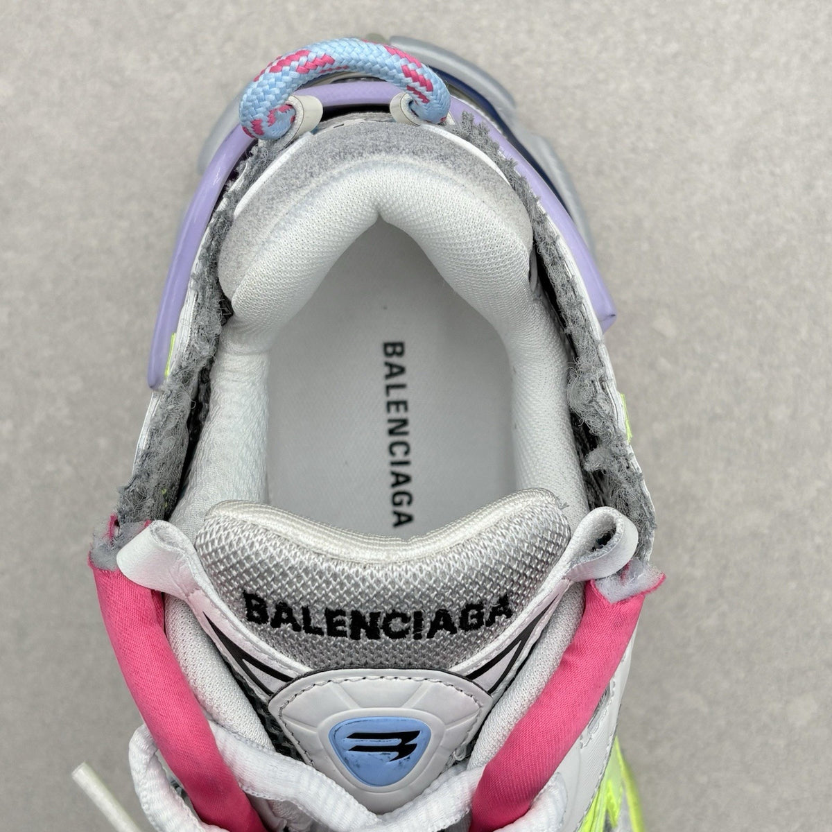 Runner Grey Purple Neon Yellow White — photo 12