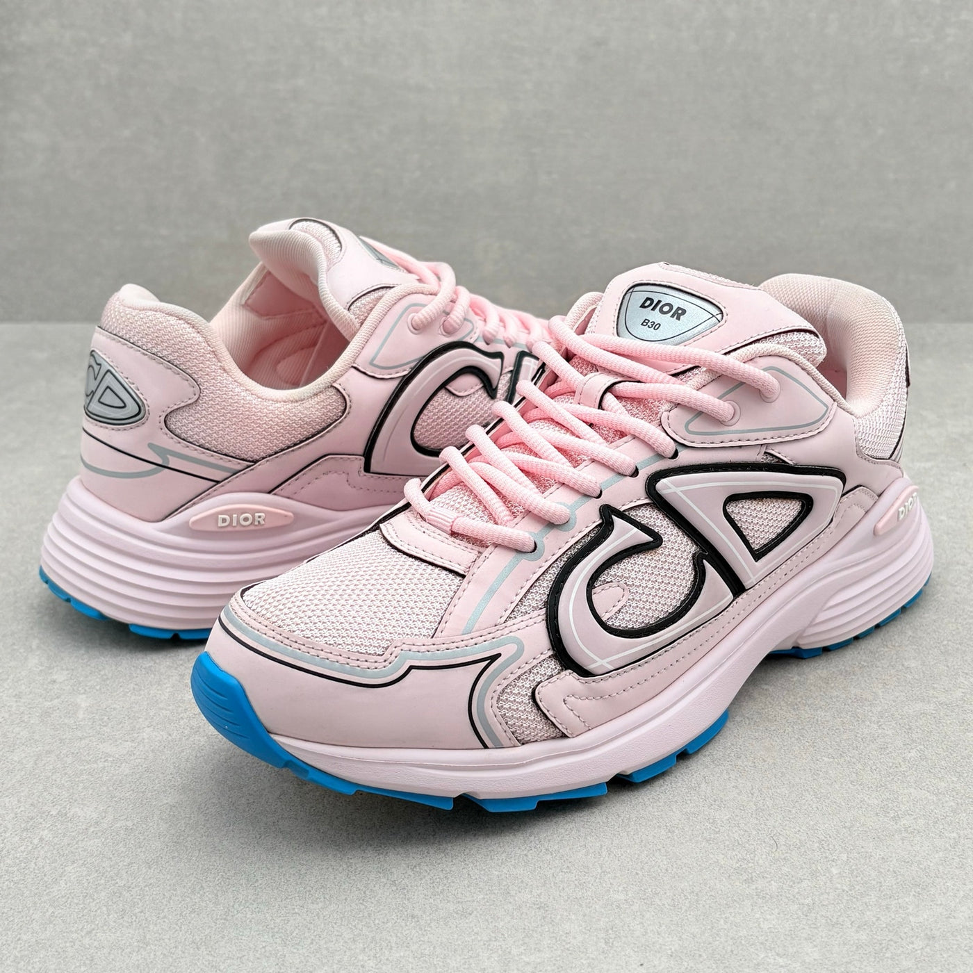 B30 Reflective Sneaker Pale Pink Blue